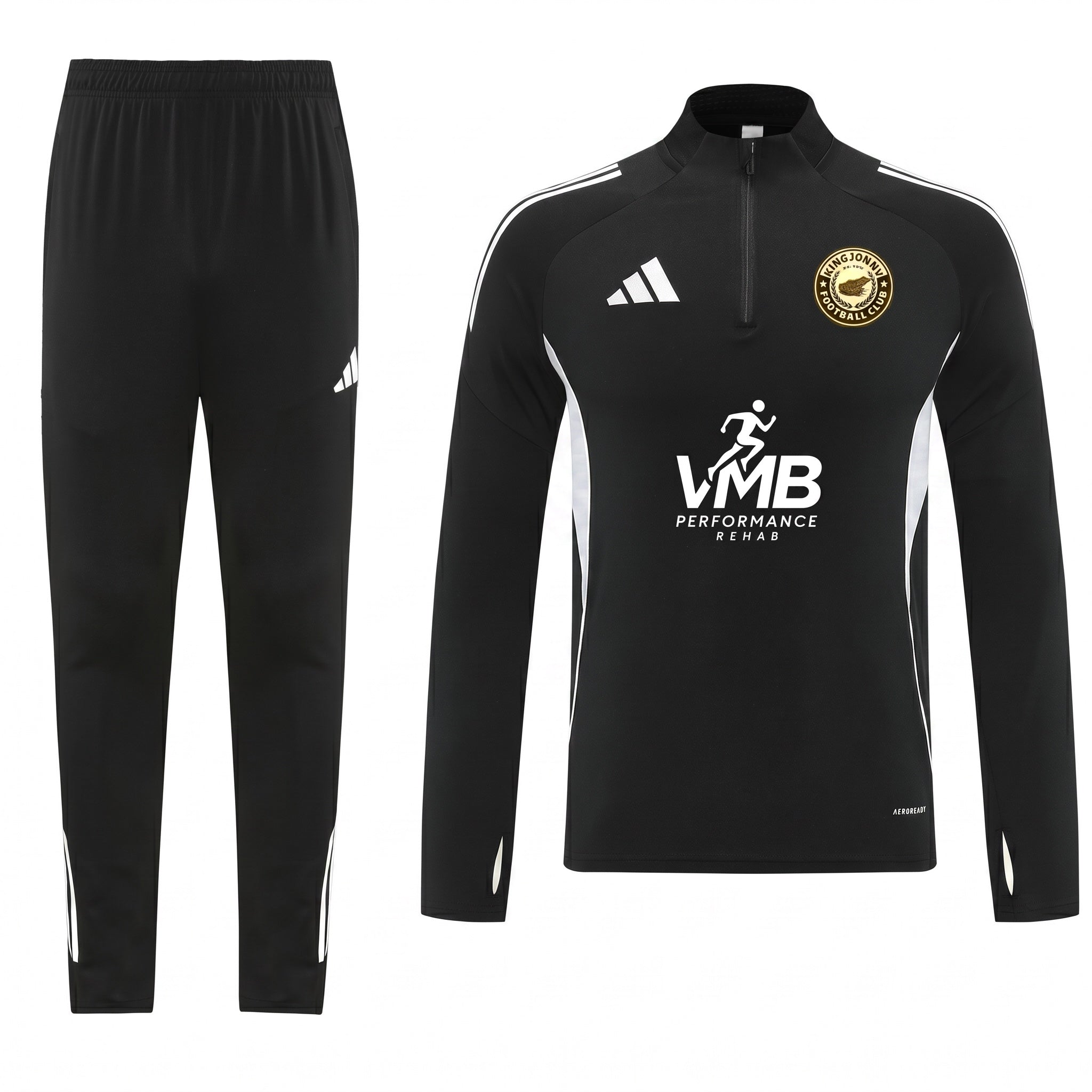 KJ Black Adidas Tracksuit